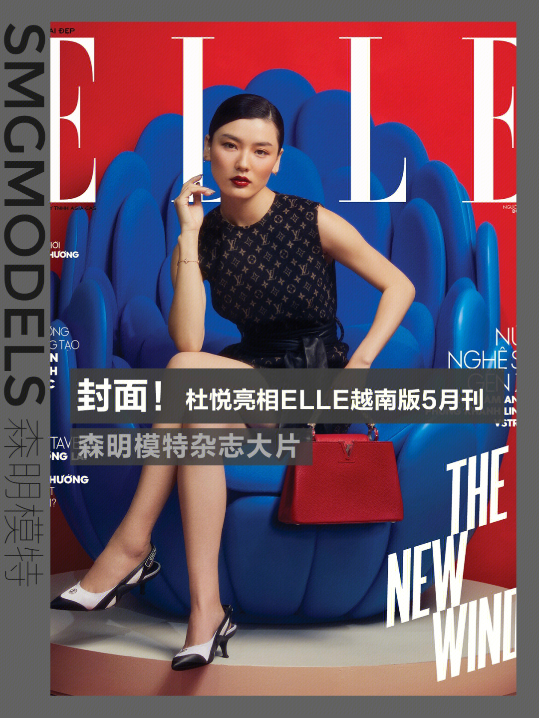 封面杜悦亮相elle越南版五月刊封面