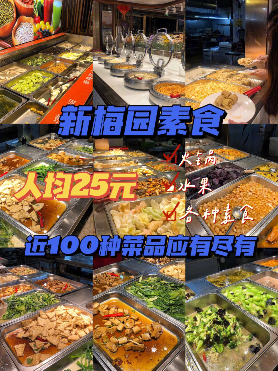 新梅园素食自助餐图片