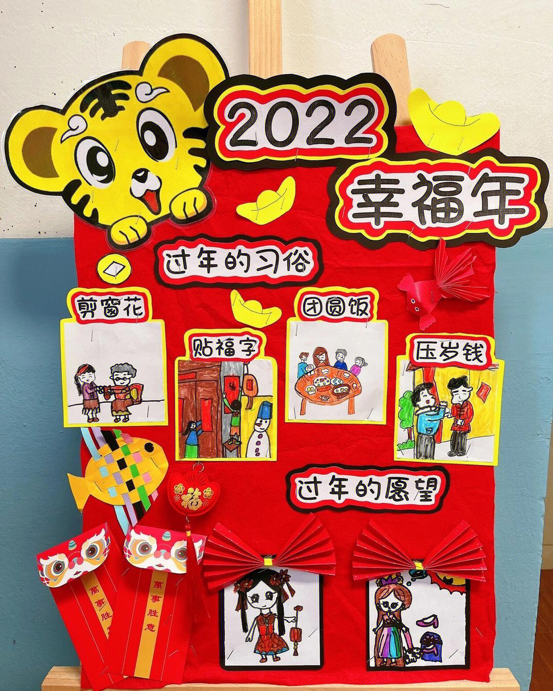 2022年幼儿园新年展板