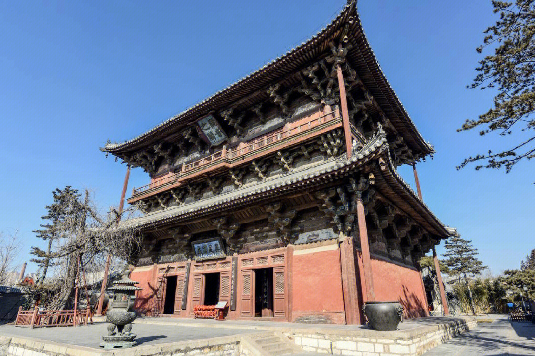 天津蓟县独乐寺,又称大佛寺,位于天津市蓟州区,中国仅存三大辽代寺院