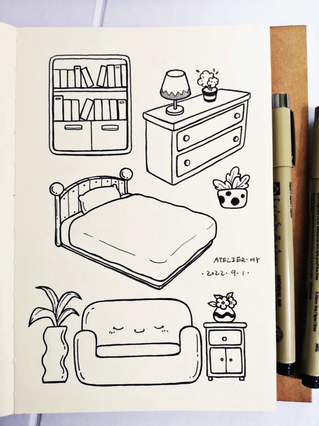 画点简单又可爱的家具吧～