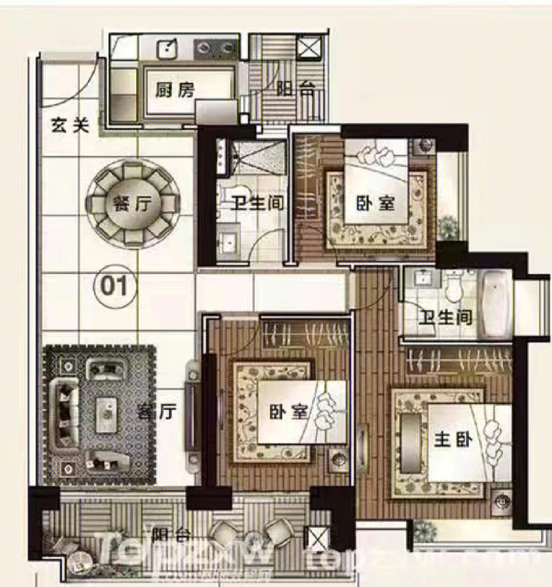 富力东山新天地户型图图片