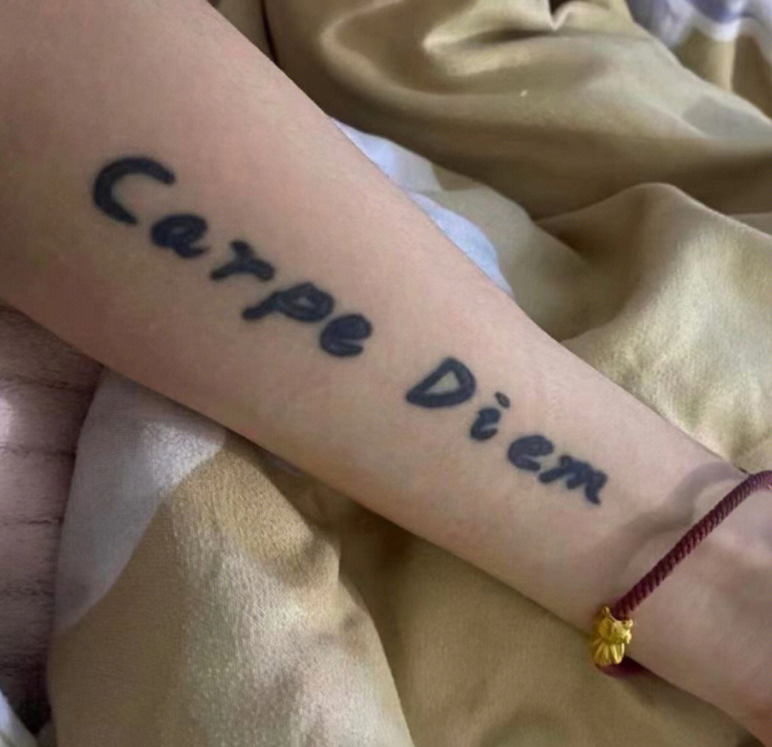 carpe diem纹身手稿图片