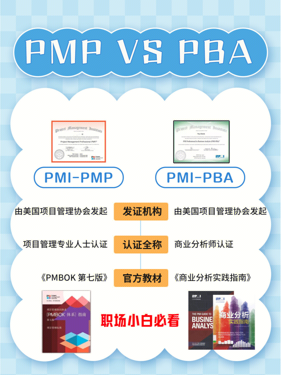 论pmp与pba之间的区别