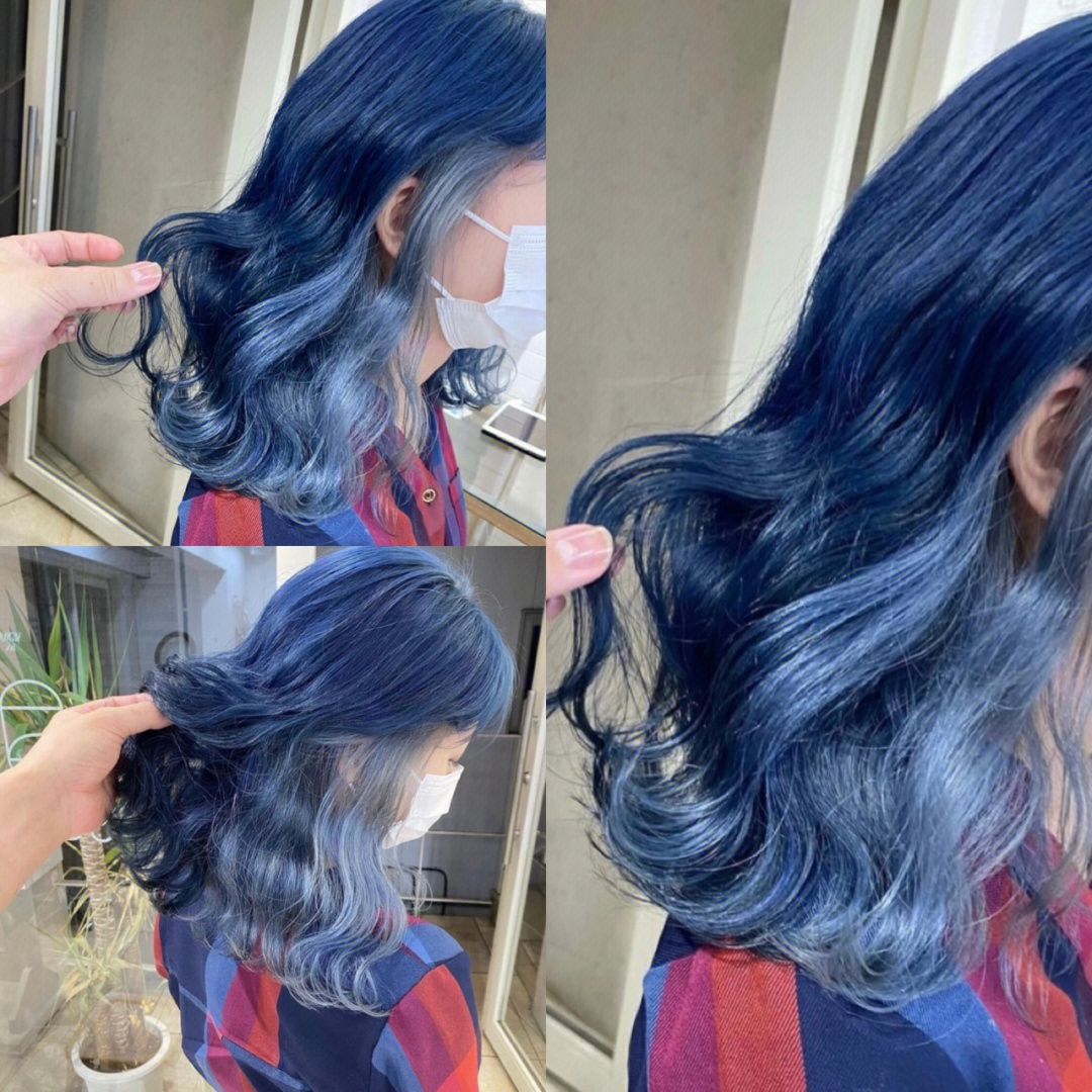 蓝色发色,全网都在找的发色,认定混血发色,经常拍照的小姐姐必须尝试