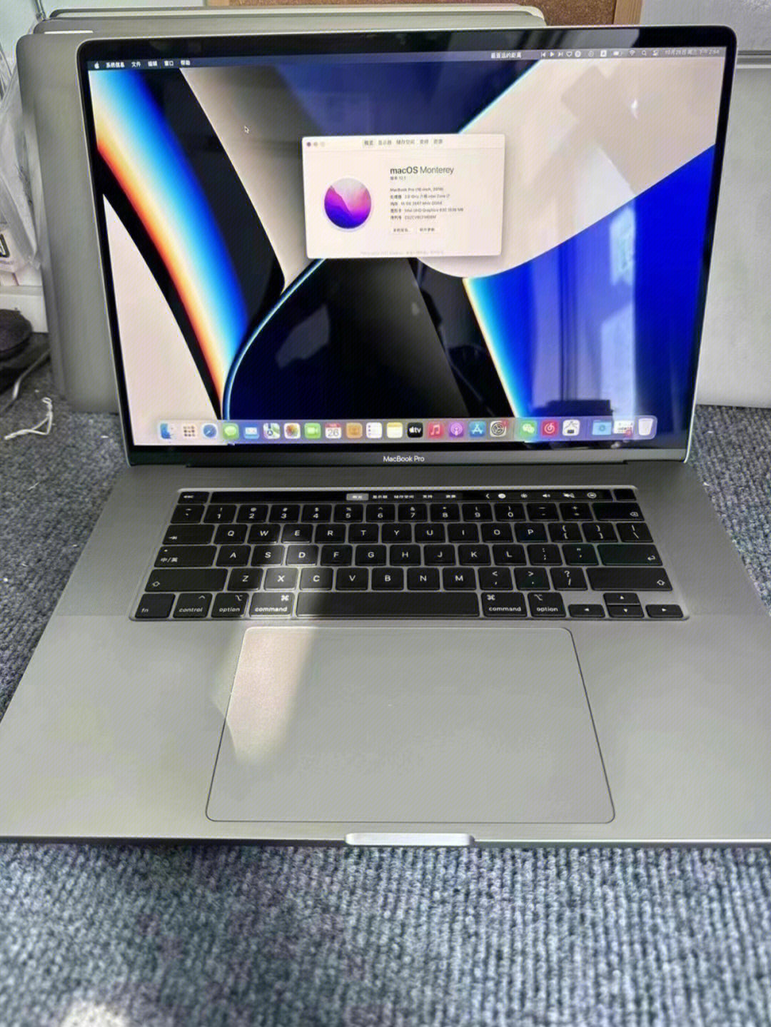 2019款16寸macbook pro 98新深空灰色 i7 2.