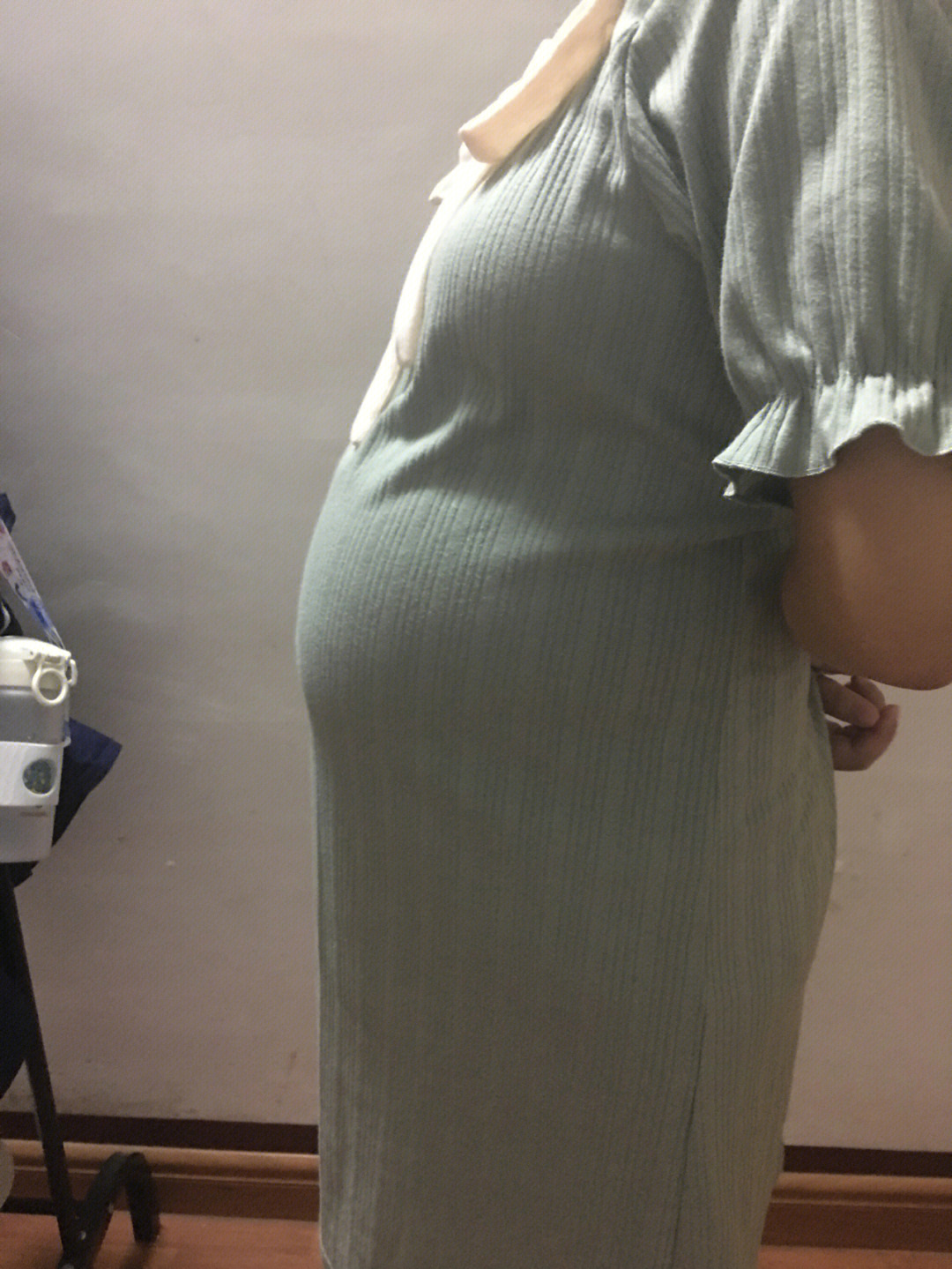 孕38周775天怀孕的肚子