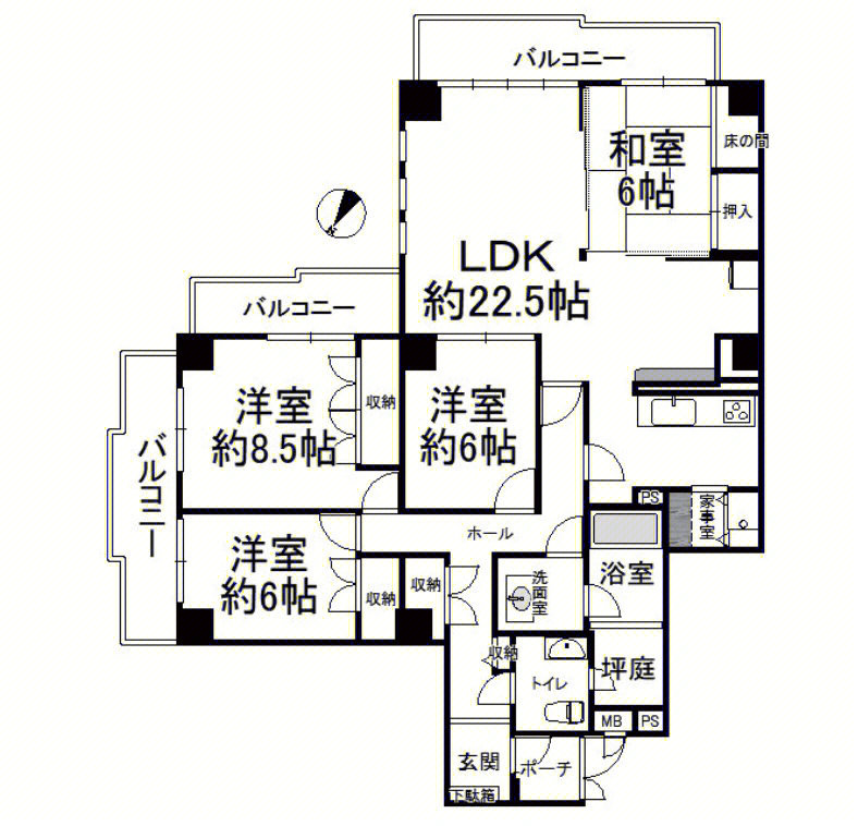 日本公寓平面图图片