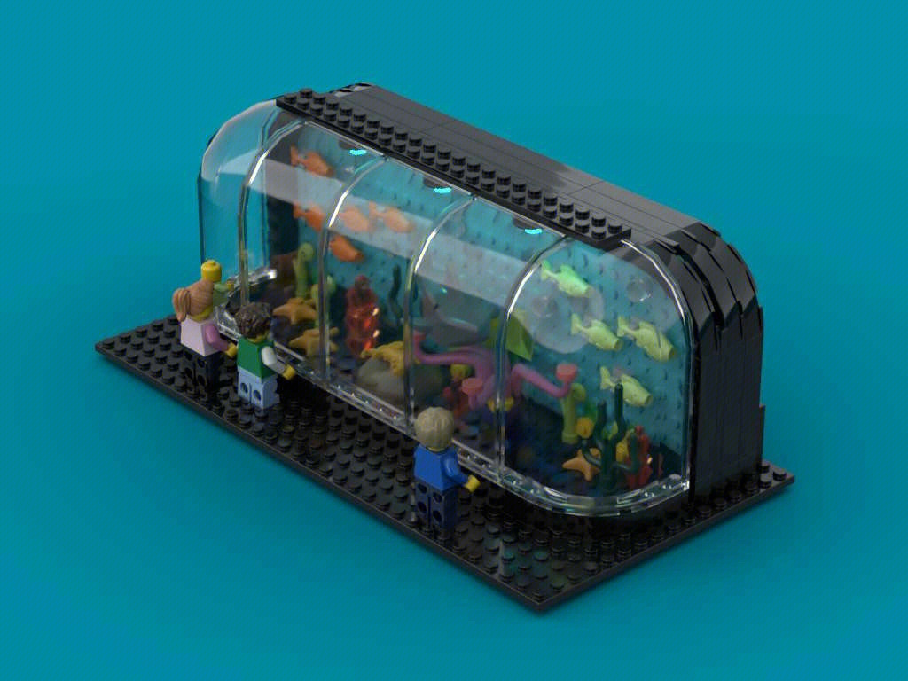 海底世界水族馆水族箱乐高moc