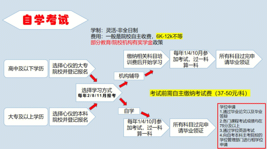 学历提升流程图图片