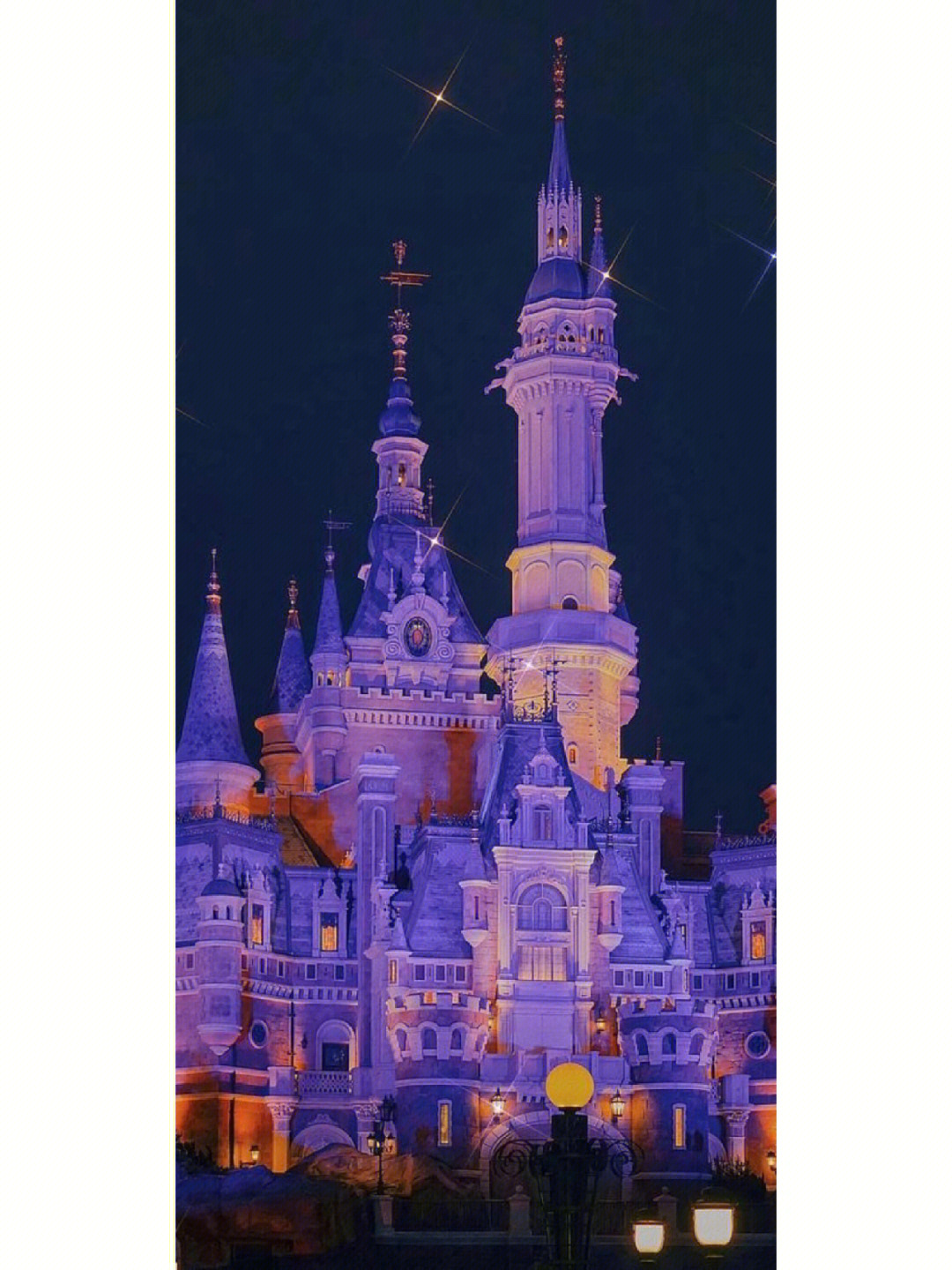 城堡夜景手机壁纸图片