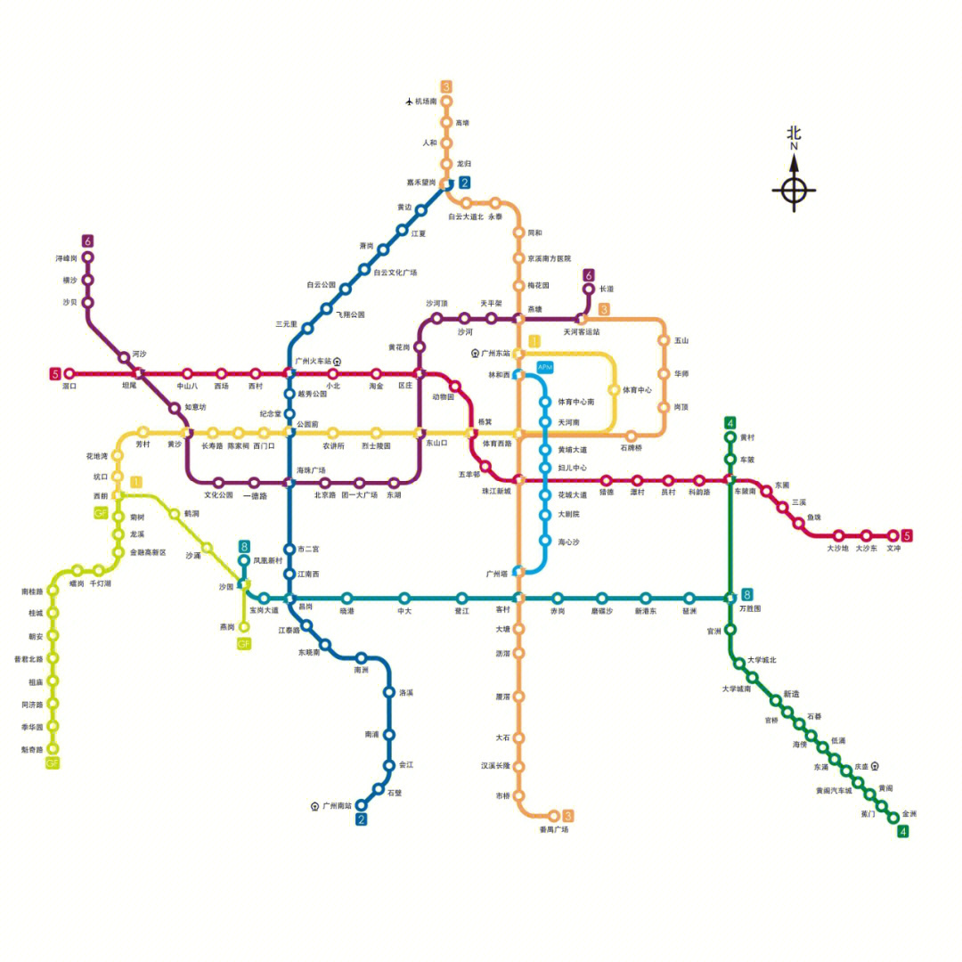 广州地铁线网图全图图片
