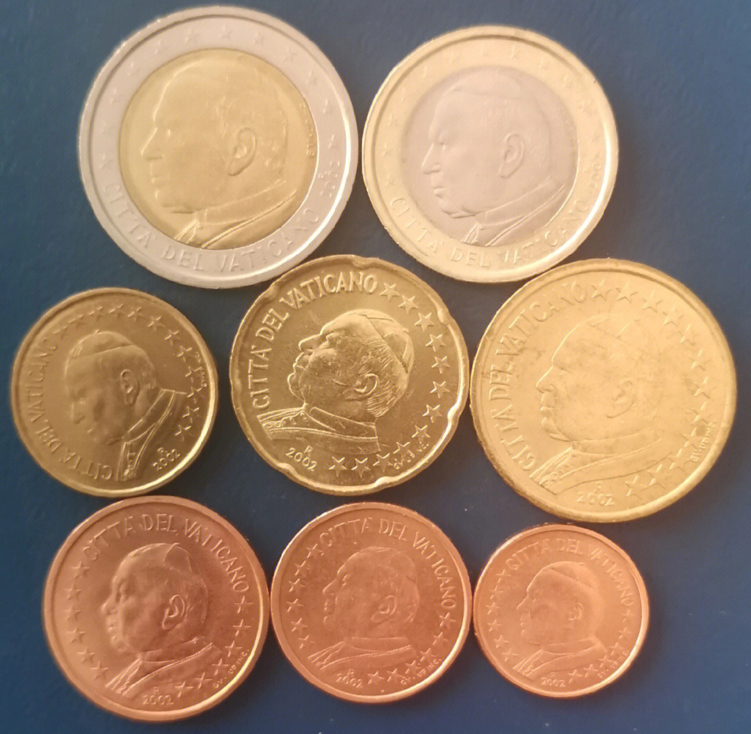 欧元硬币面值图片