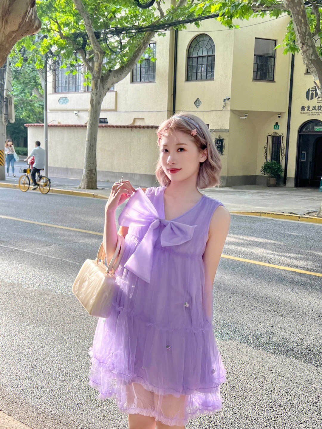 夏日糖果紫色穿搭变身可爱玲娜贝儿