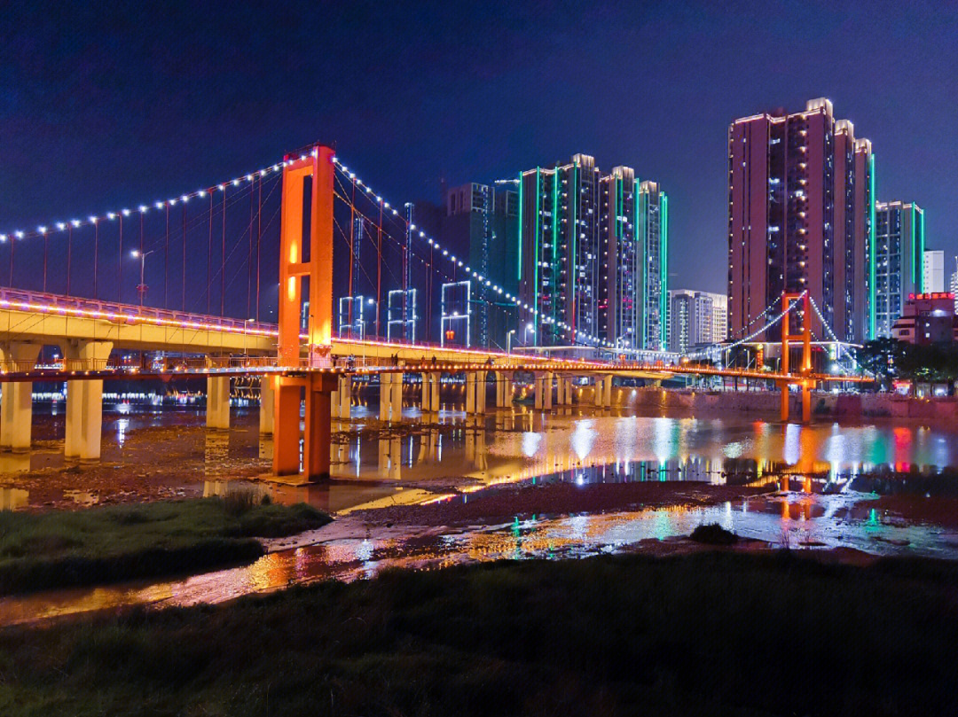 安溪凤山绿道夜景图片