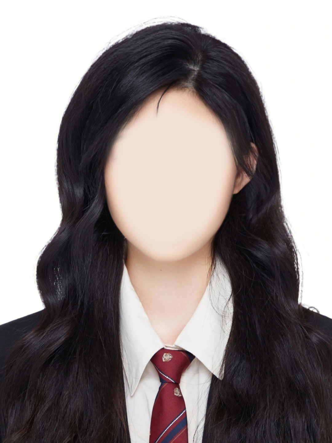 蓬松的头发精致的服装韩系证件照yyds