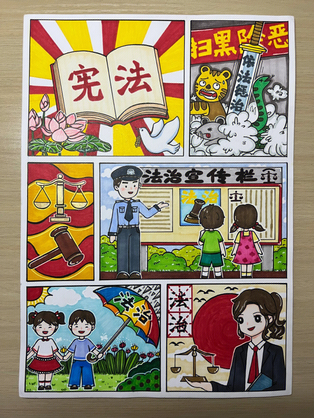 关于宪法的小漫画