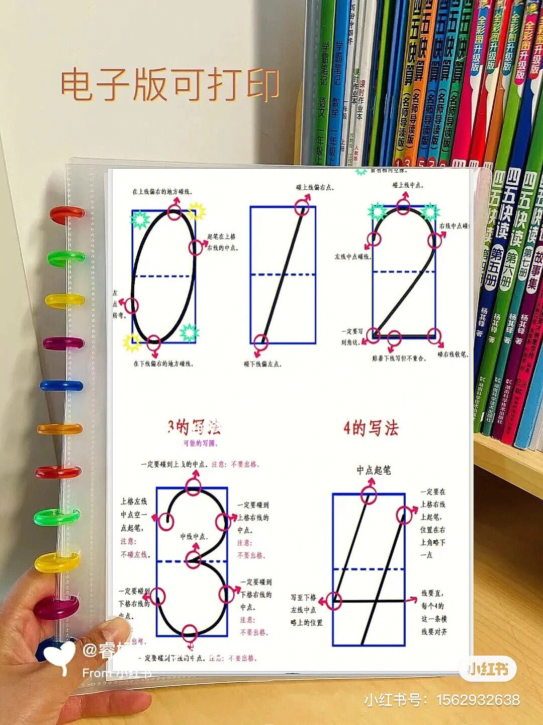 0的书写格式田字格图片