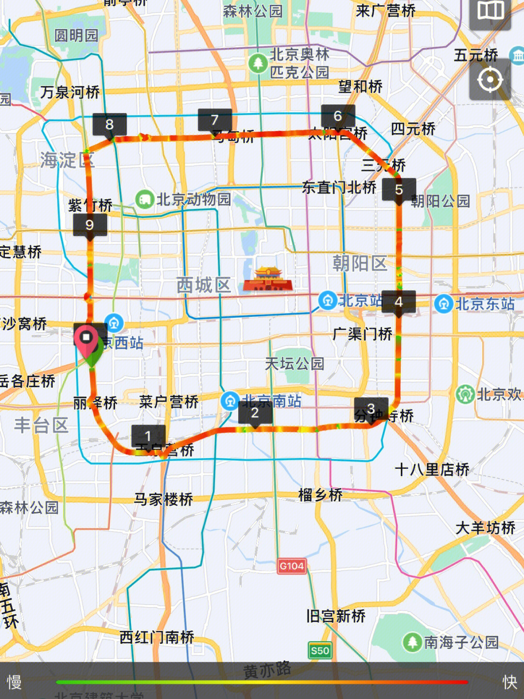 北京自行车道路线图图片