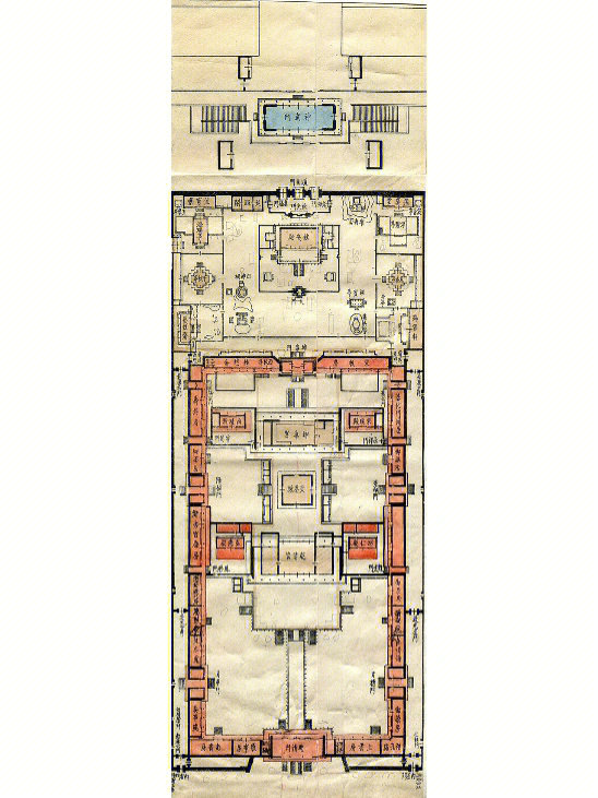 清北京故宫平面图图片