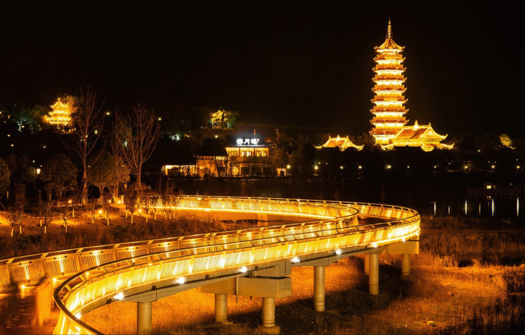 重庆市开州区夜景图片