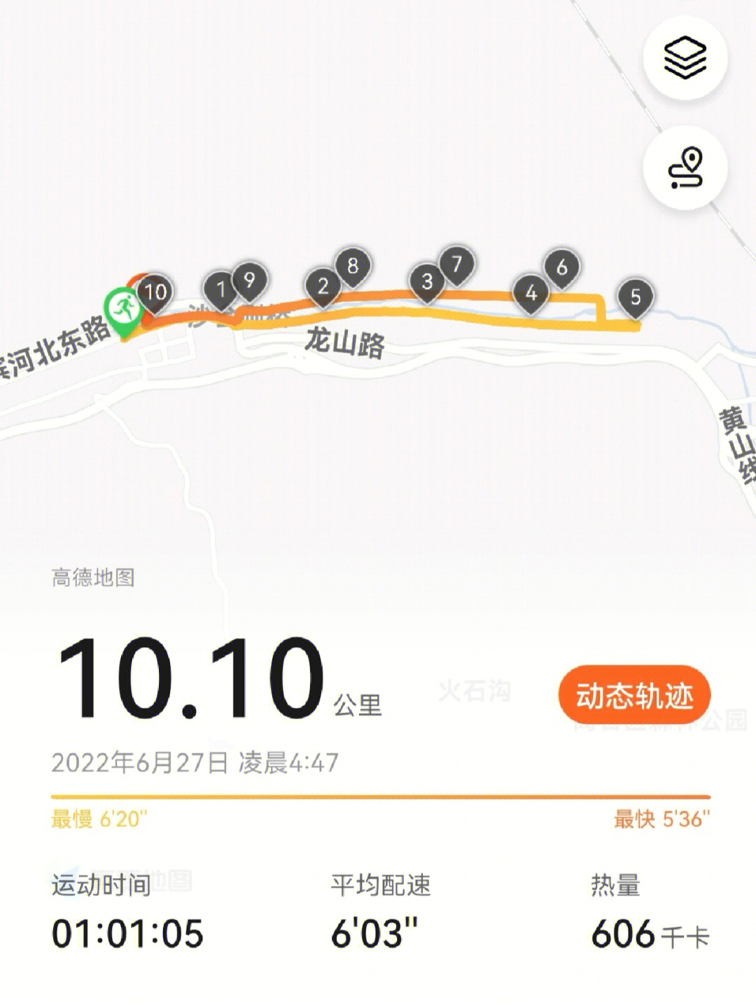 跑步轨迹2022图片