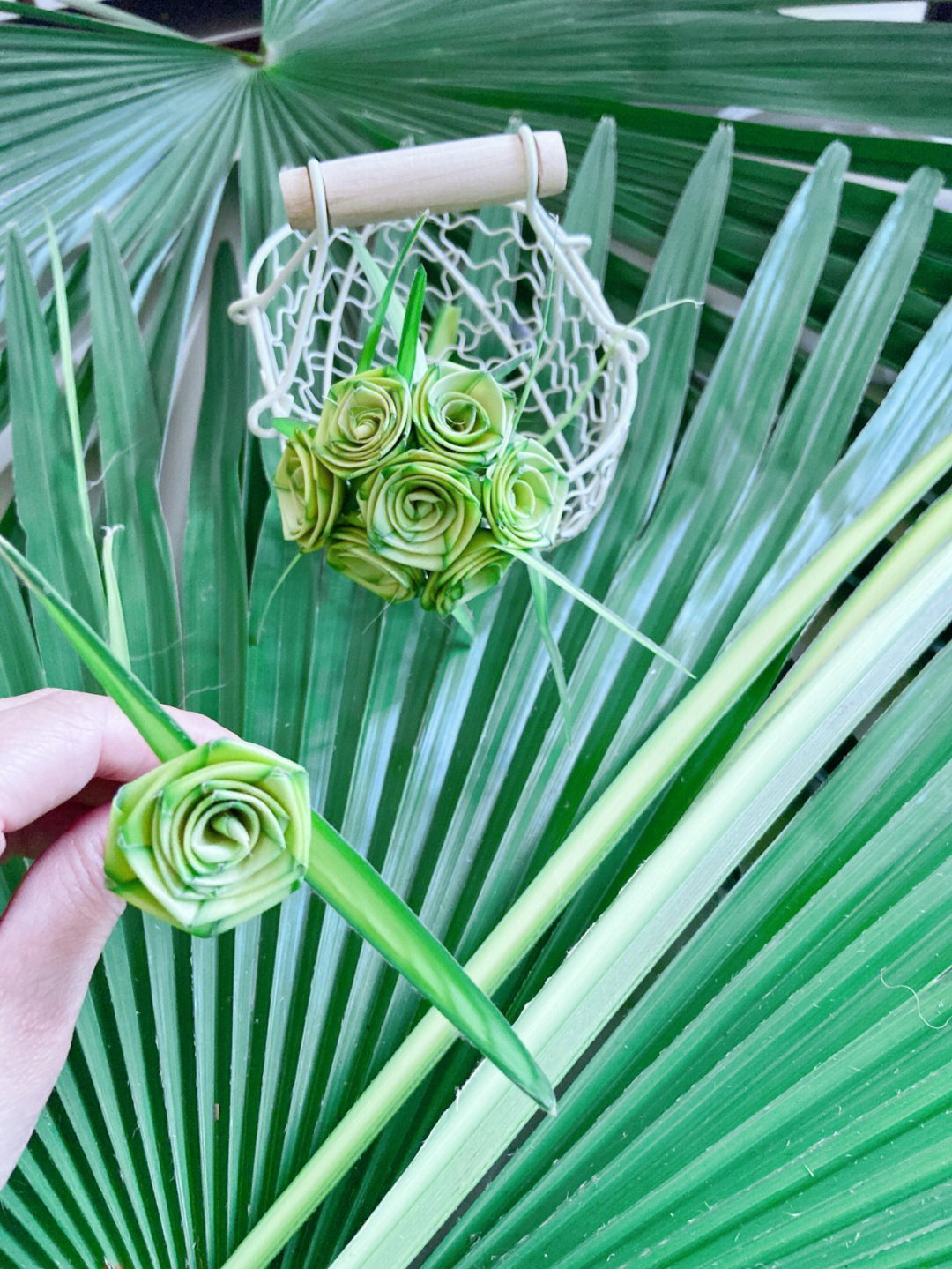 棕榈叶编织教程简单图片