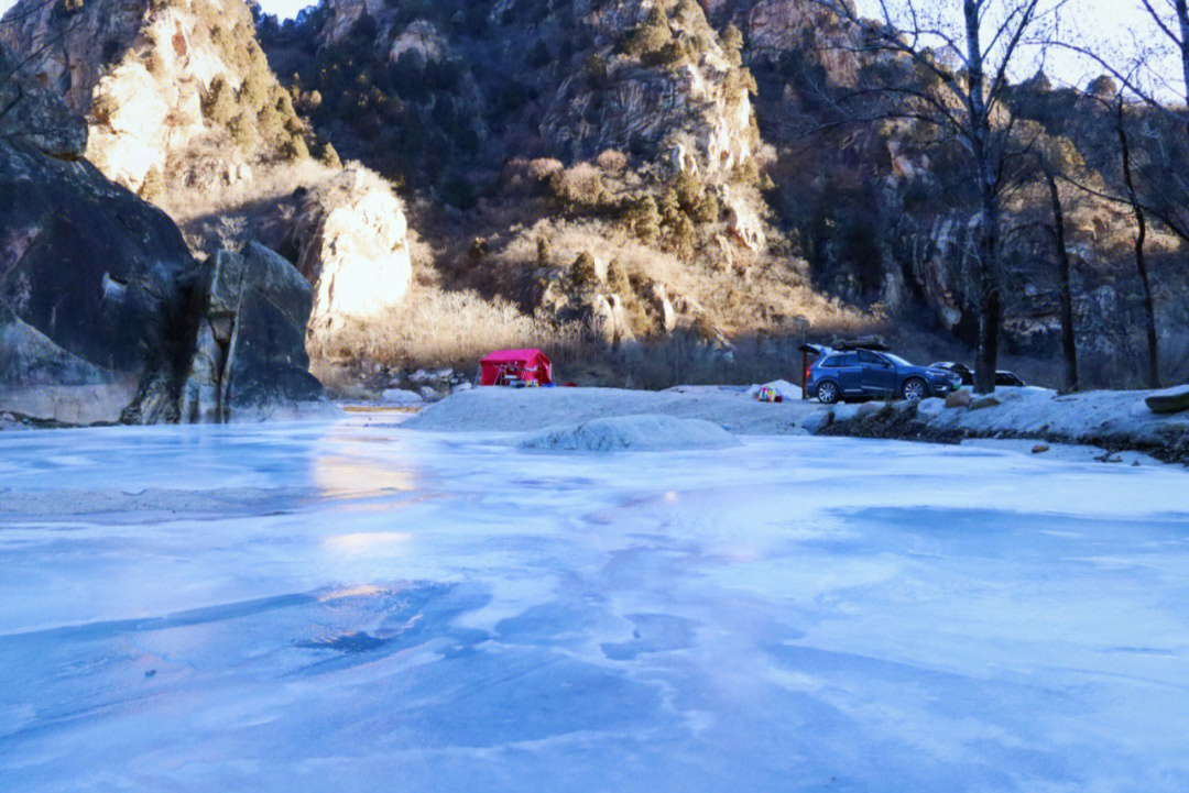 怀柔白河湾冬季图片