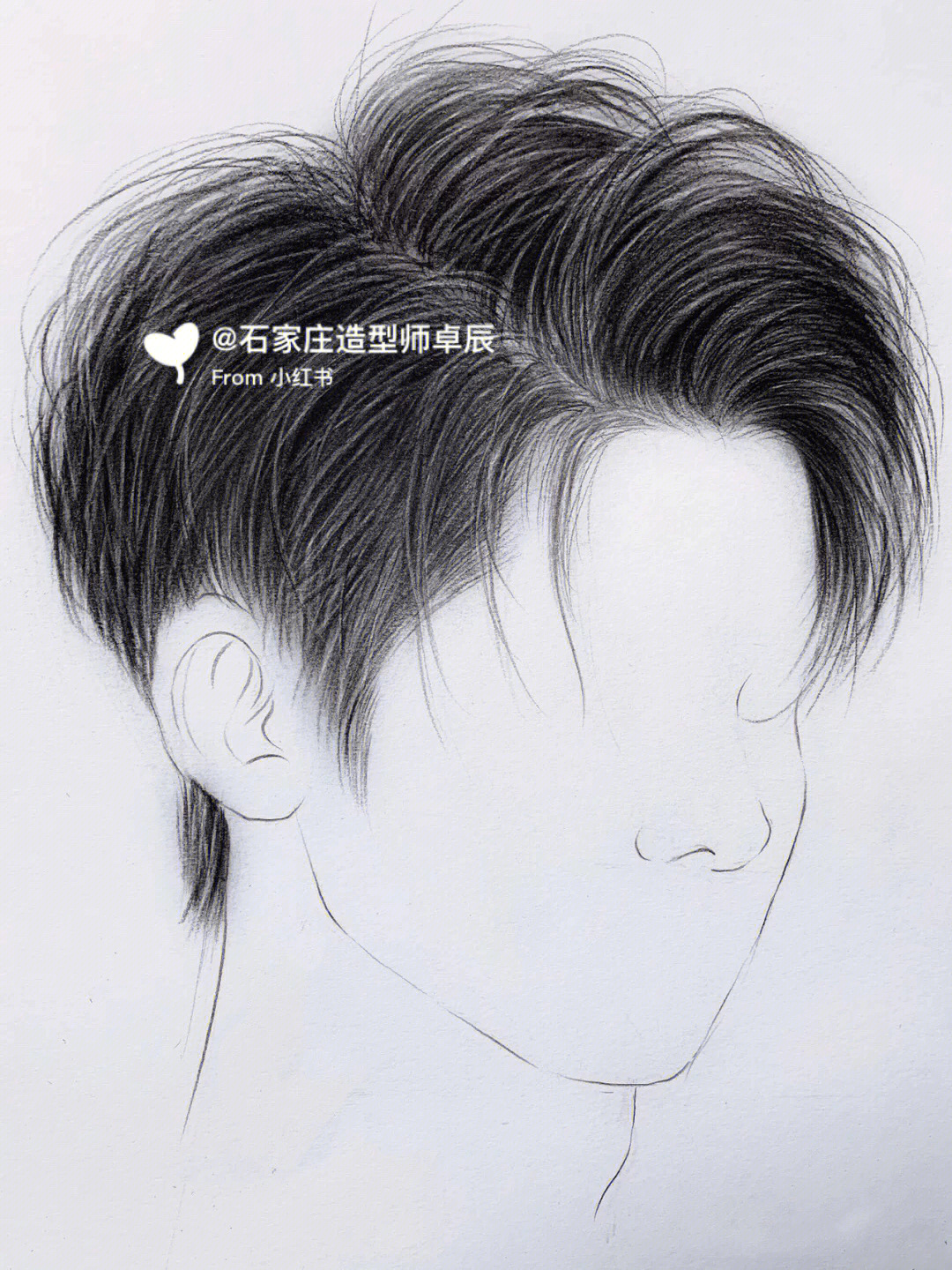 男士发型素描图片简单图片