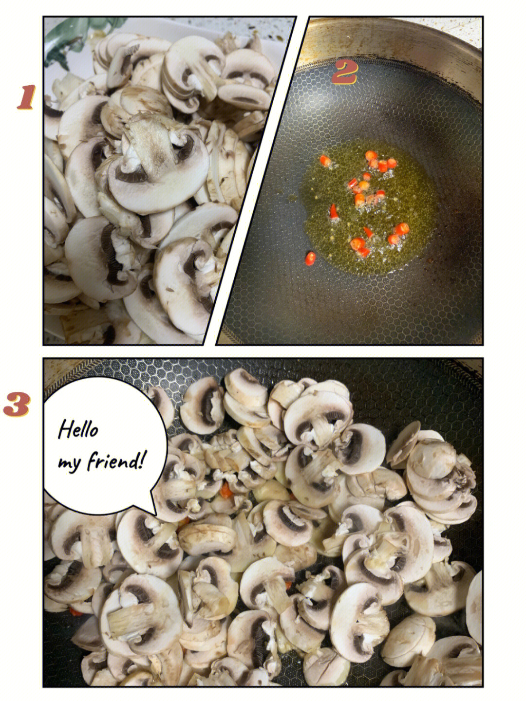 白蘑菇的做法图片