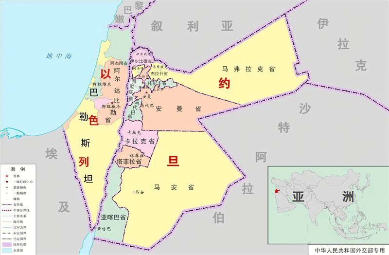 以色列的地理位置图图片