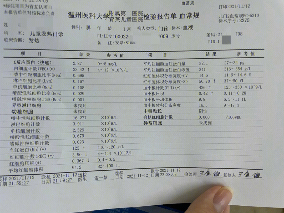 8岁儿童早晚体温表图片