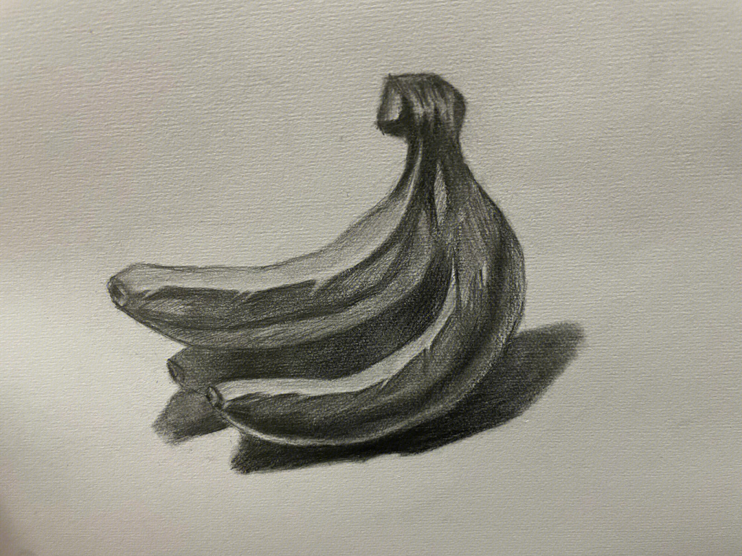 自学素描今天画香蕉
