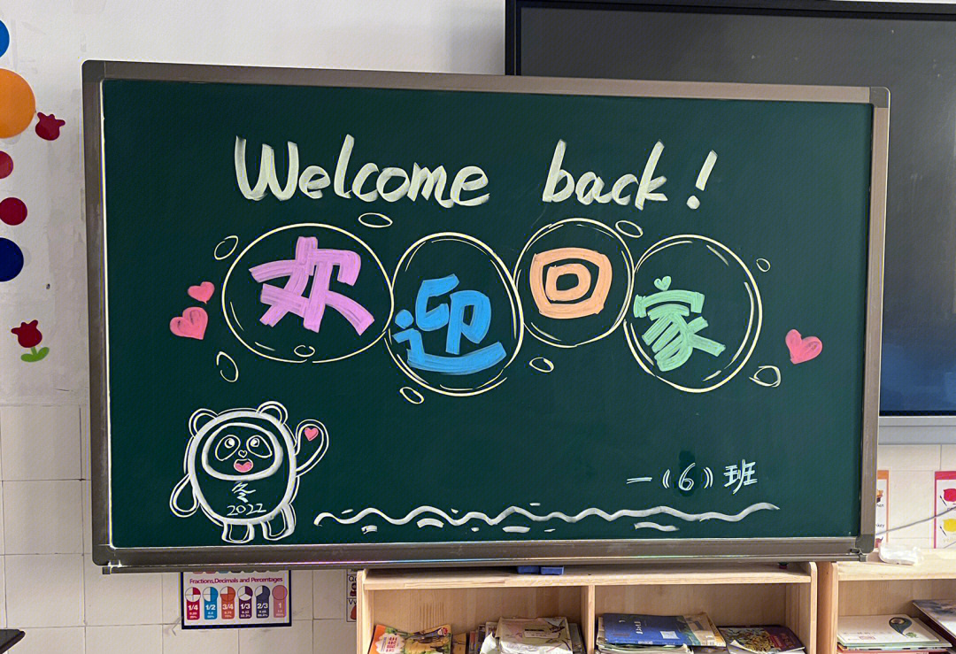 欢迎同学们回校黑板字图片