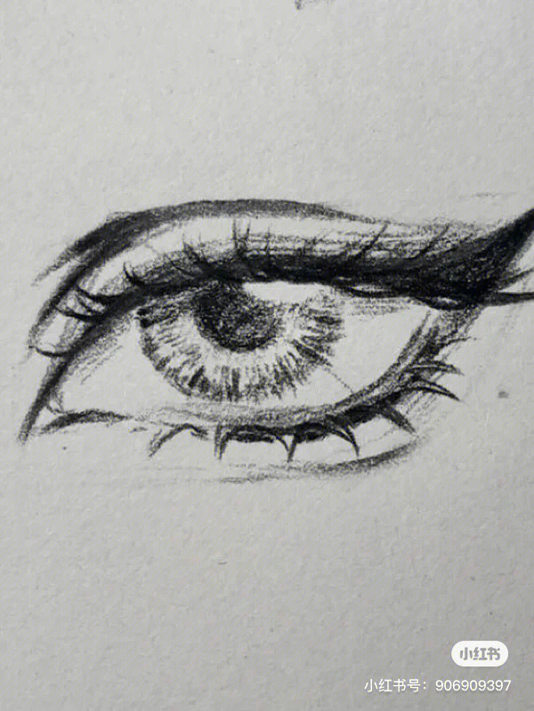 眼睛画法动漫铅笔画图片
