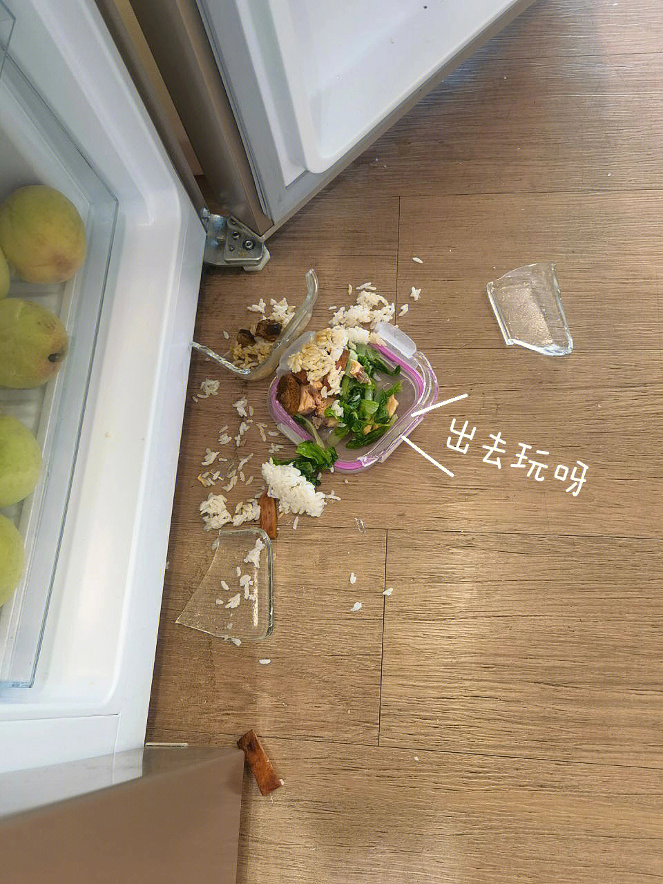 摔了一地的饭菜图片图片