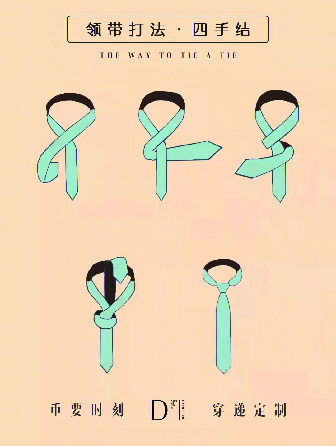 简单打领带的方法图解图片