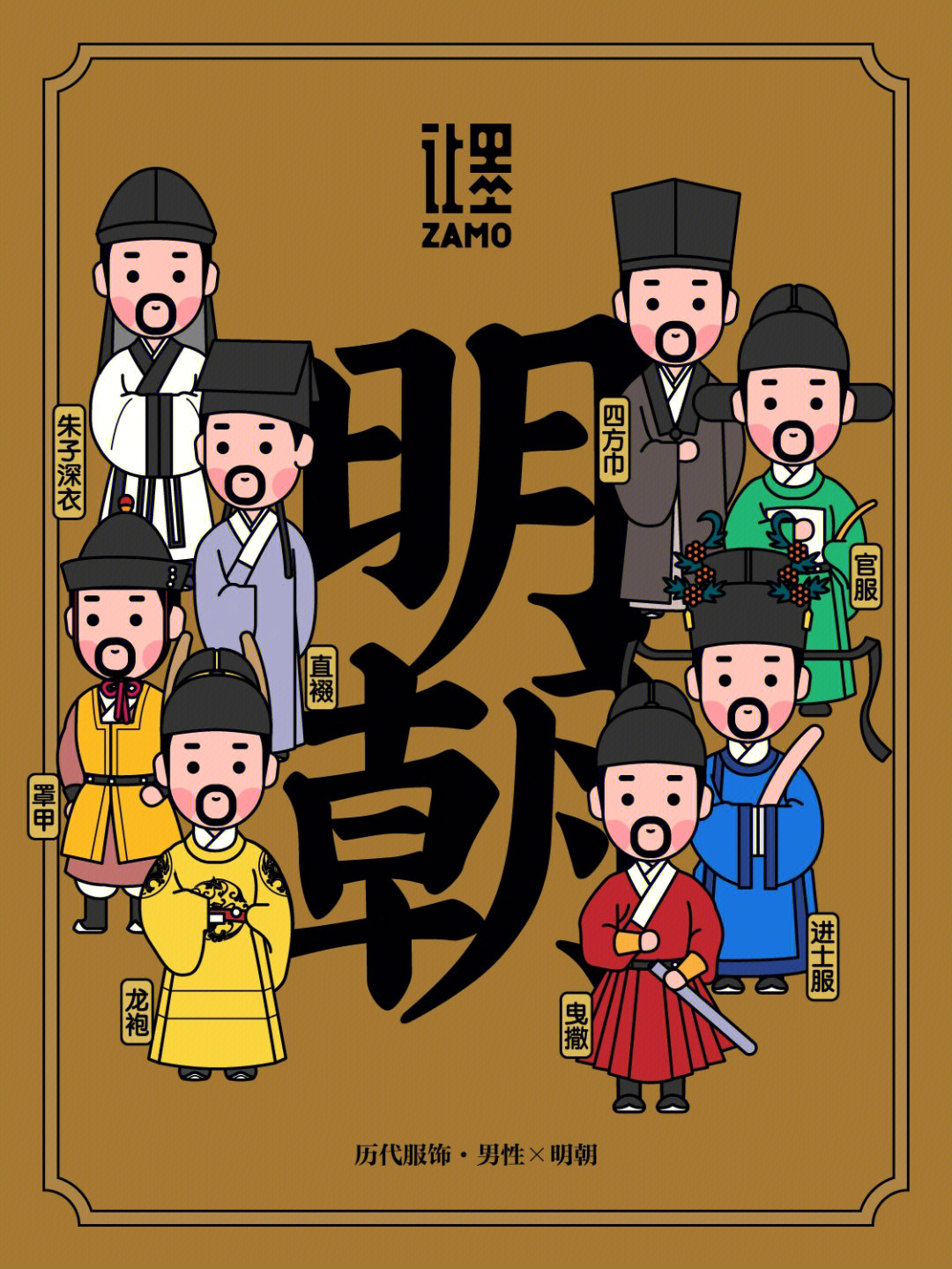 让墨q版历代男性服饰明朝
