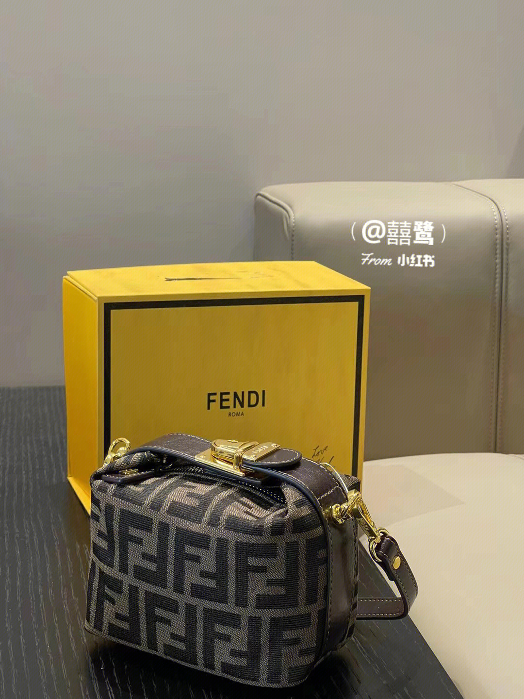 fendimini金扣小饭盒