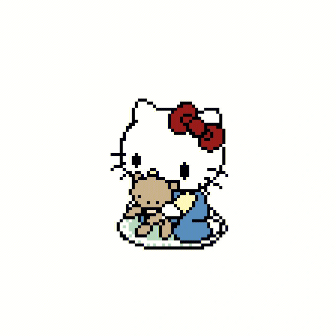 像素画hellokitty拼豆