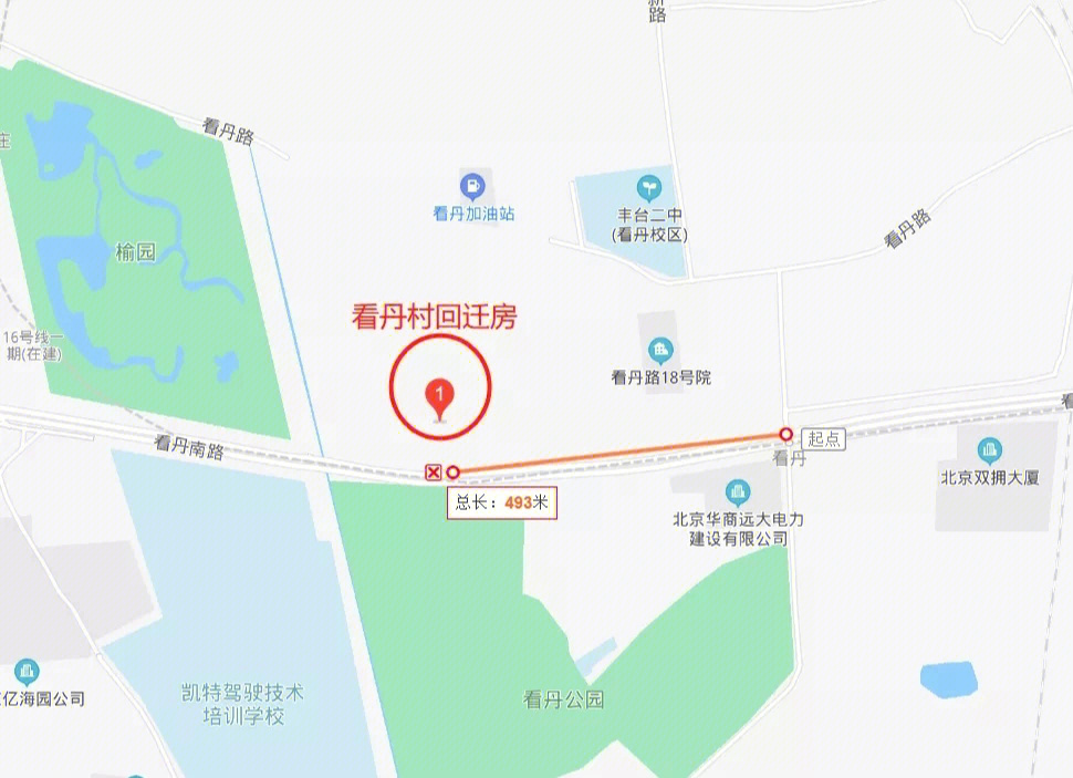 丰台区看丹街道划分图图片