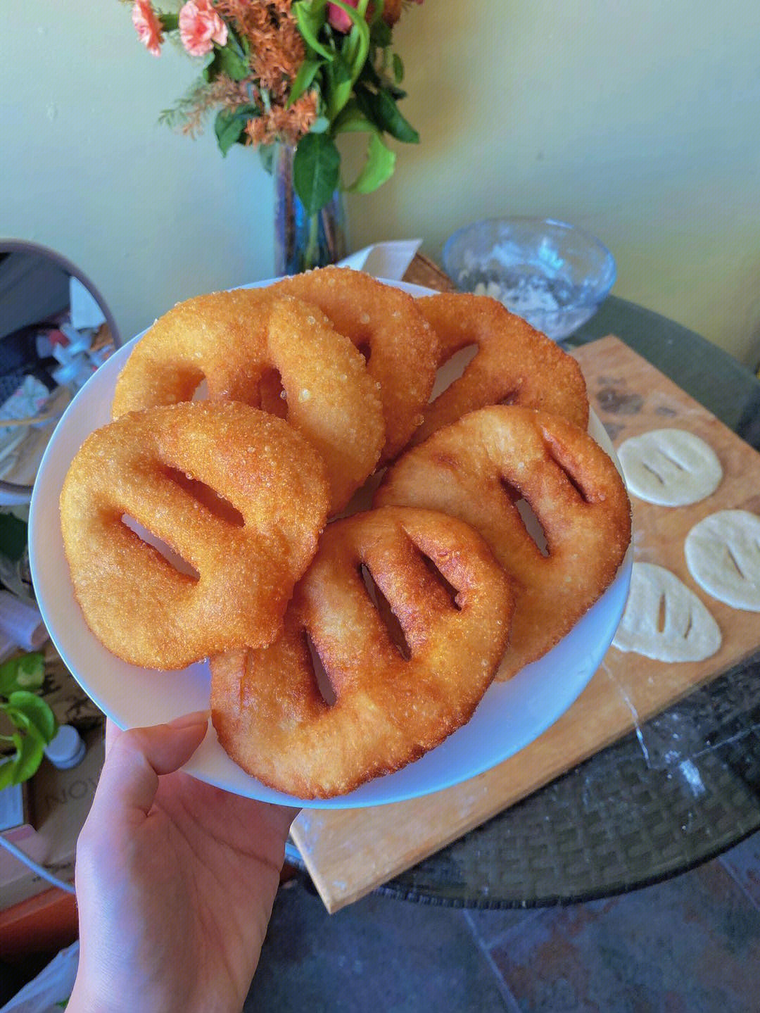 怎样炸油饼图片