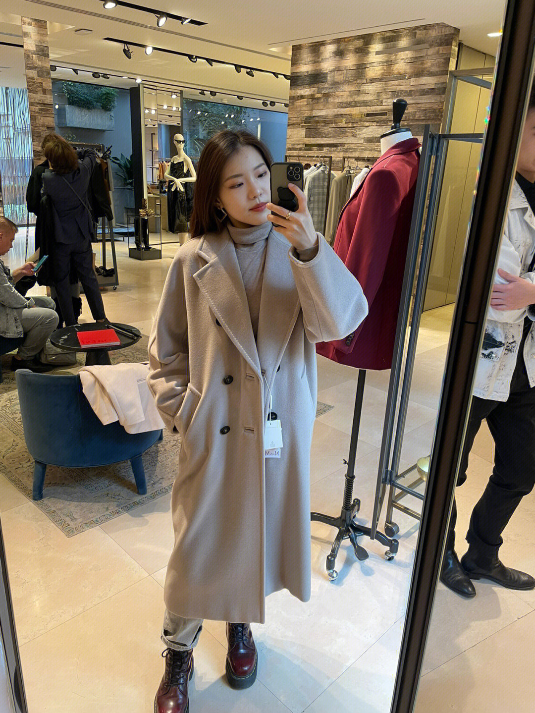 maxmara101801大衣街拍图片