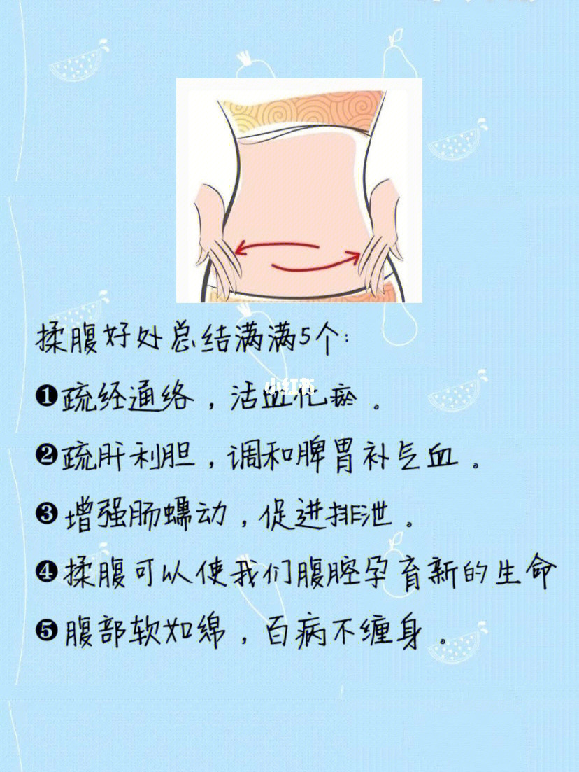 揉腹的功效与作用图片