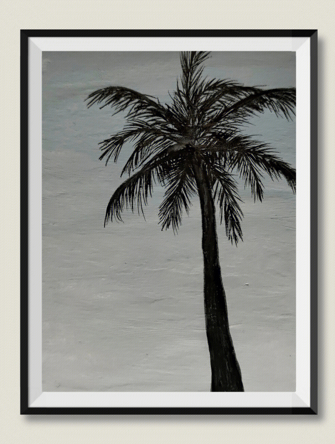 椰子树油画棒图片图片