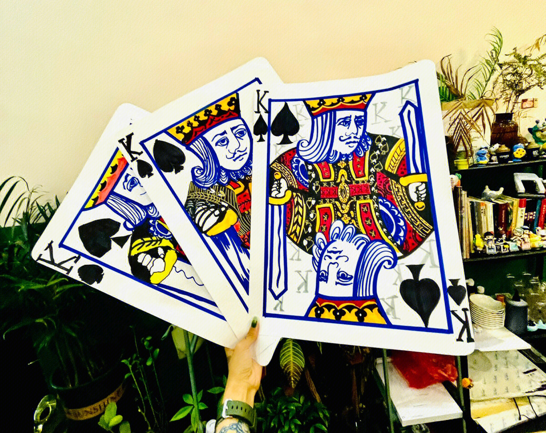 三条k扑克图片图片