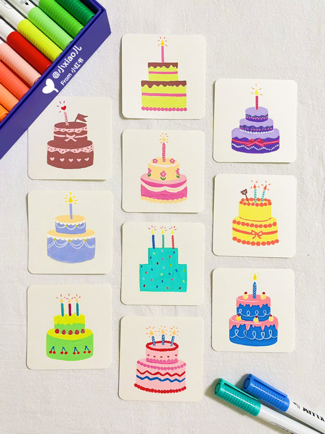 绘画生日蛋糕教案图片