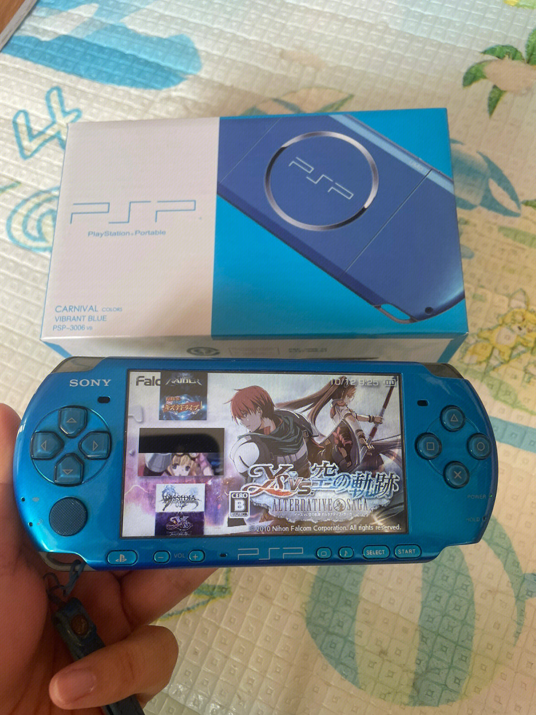 psp3000蓝色箱说全64g固化