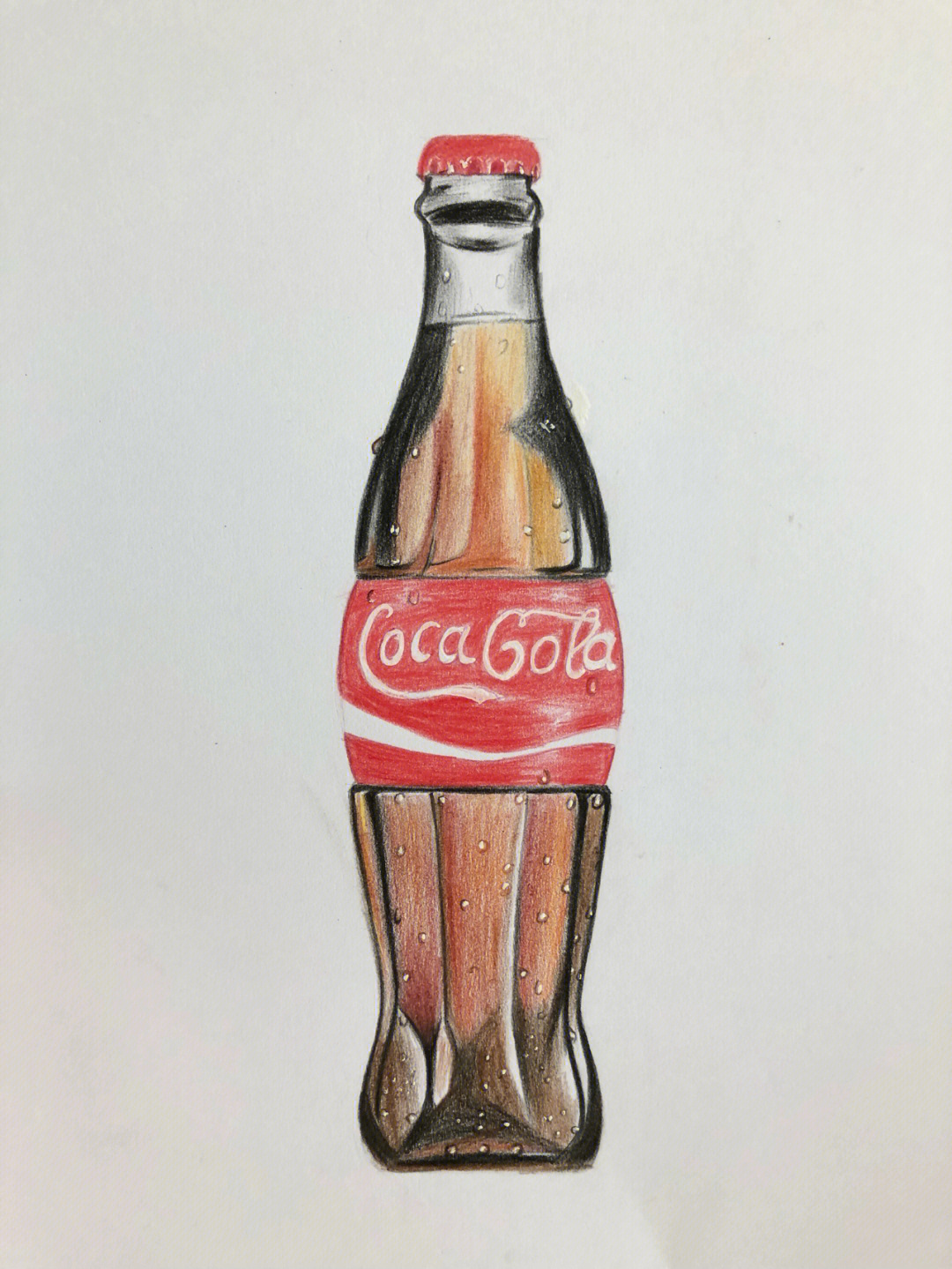 可口可乐瓶画图片