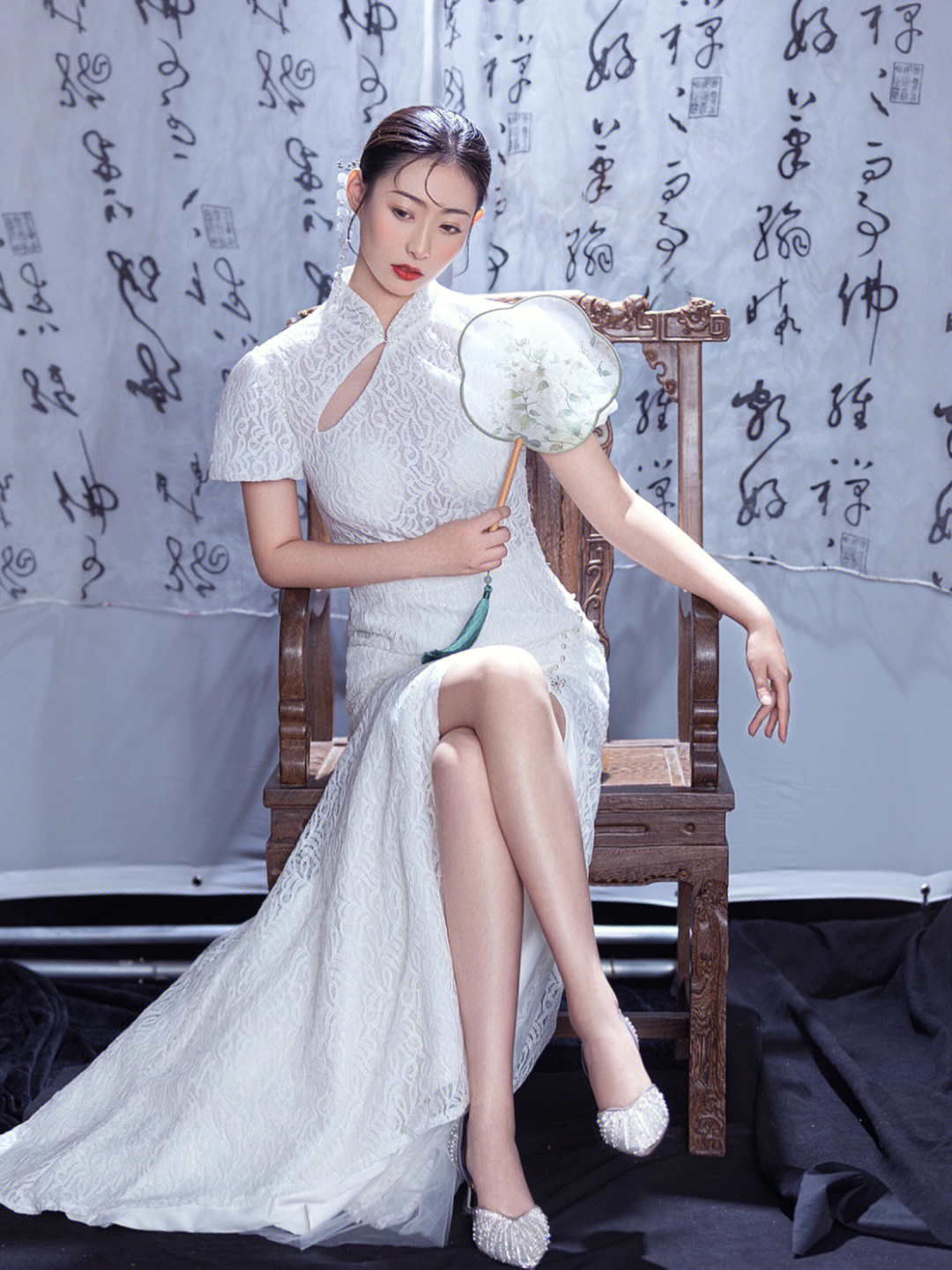 新中式旗袍写真清冷温柔的国风女神啊60